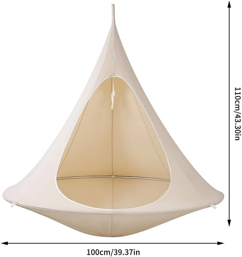 Waterproof Outdoor Hanging Swing Chair Tent | Spacious Patio Hammock Seat