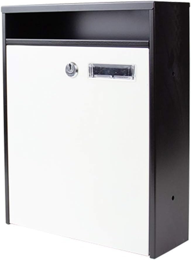 Wall Mounted Mailbox Outdoor Lockable Post Box Weatherproof Steel Letterbox 32cm