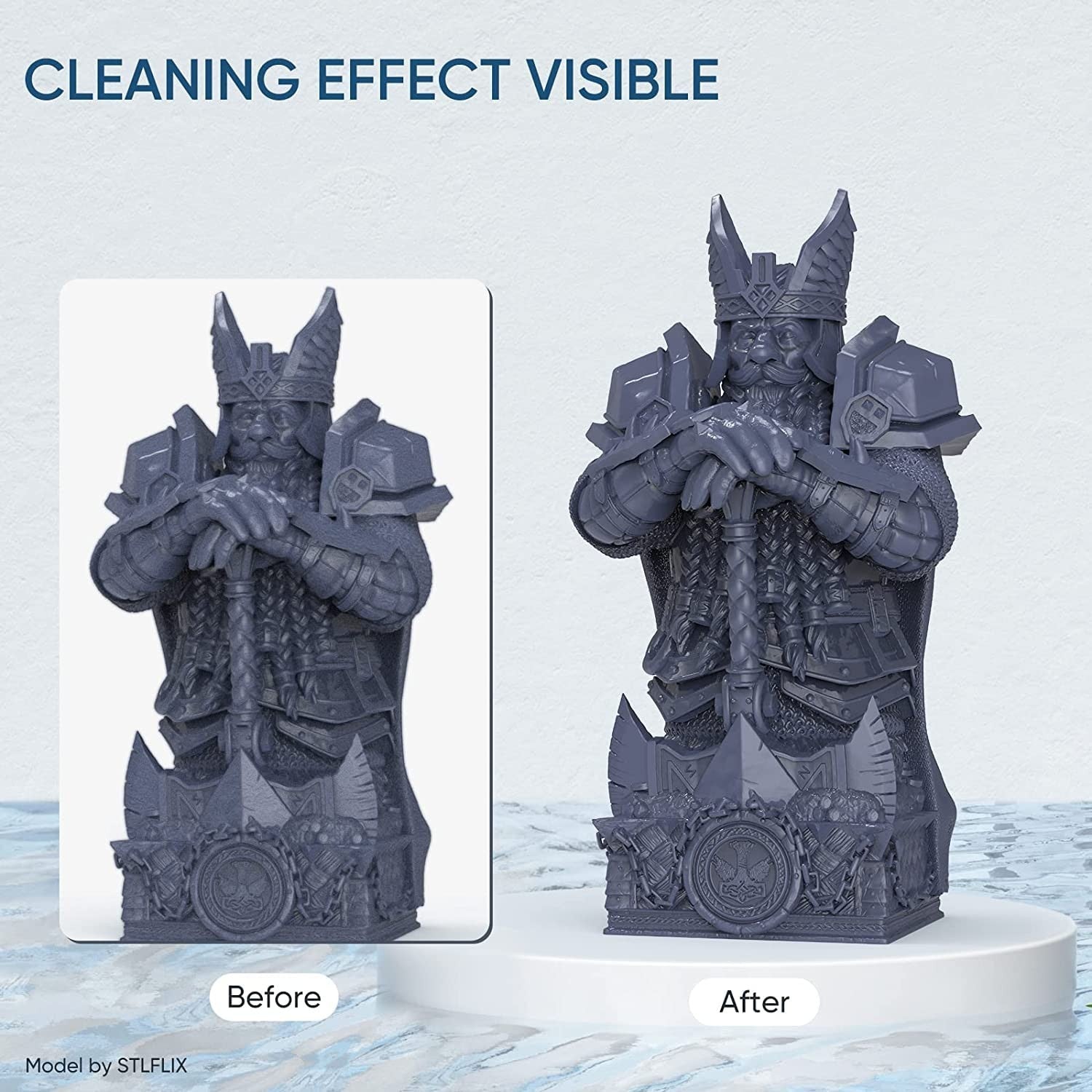 Ultrasonic Resin Wash Station 7L Large Capacity Deep Cleaning 3D Prints