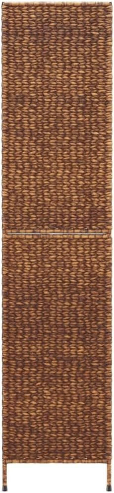 5 Panel Woven Room Divider 205x180cm Brown Privacy Screen Farmhouse Decor