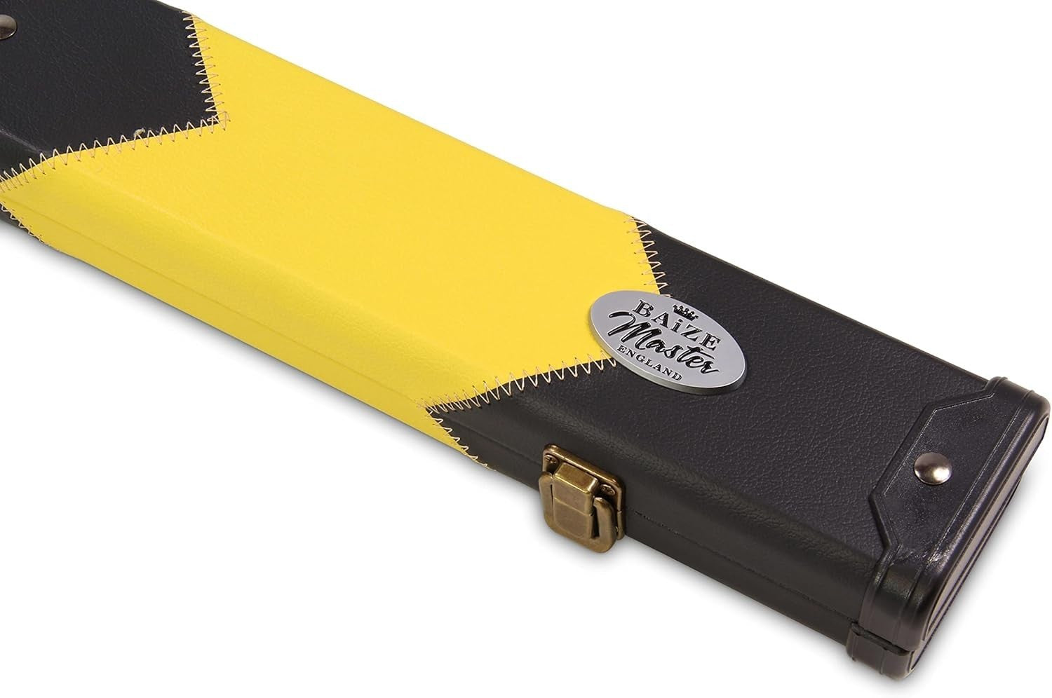 Yellow Hard Cue Case Snooker Pool 2 Piece Centre Joint Protective