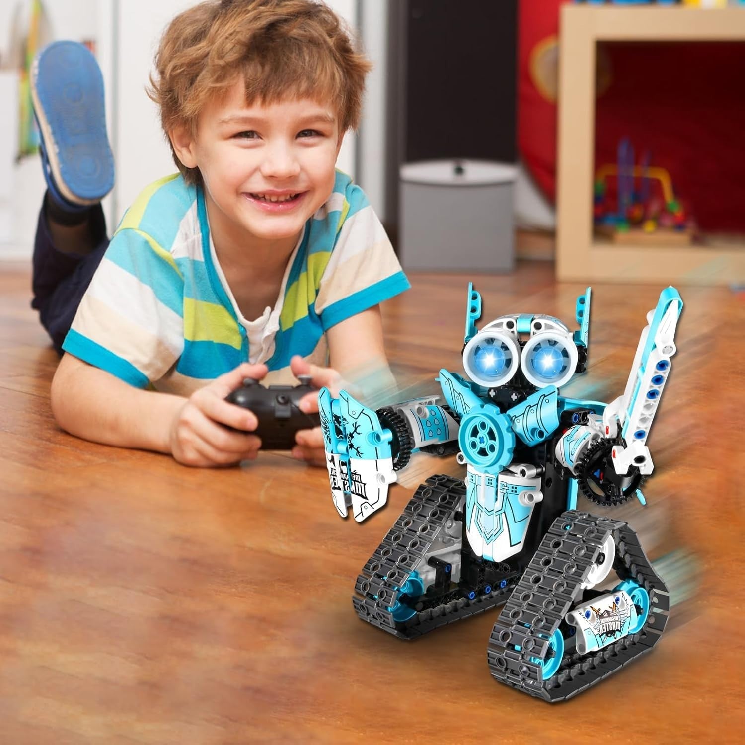 3-in-1 RC Robot Building Kit 398PCS – App & Remote Control STEM Toy Gift