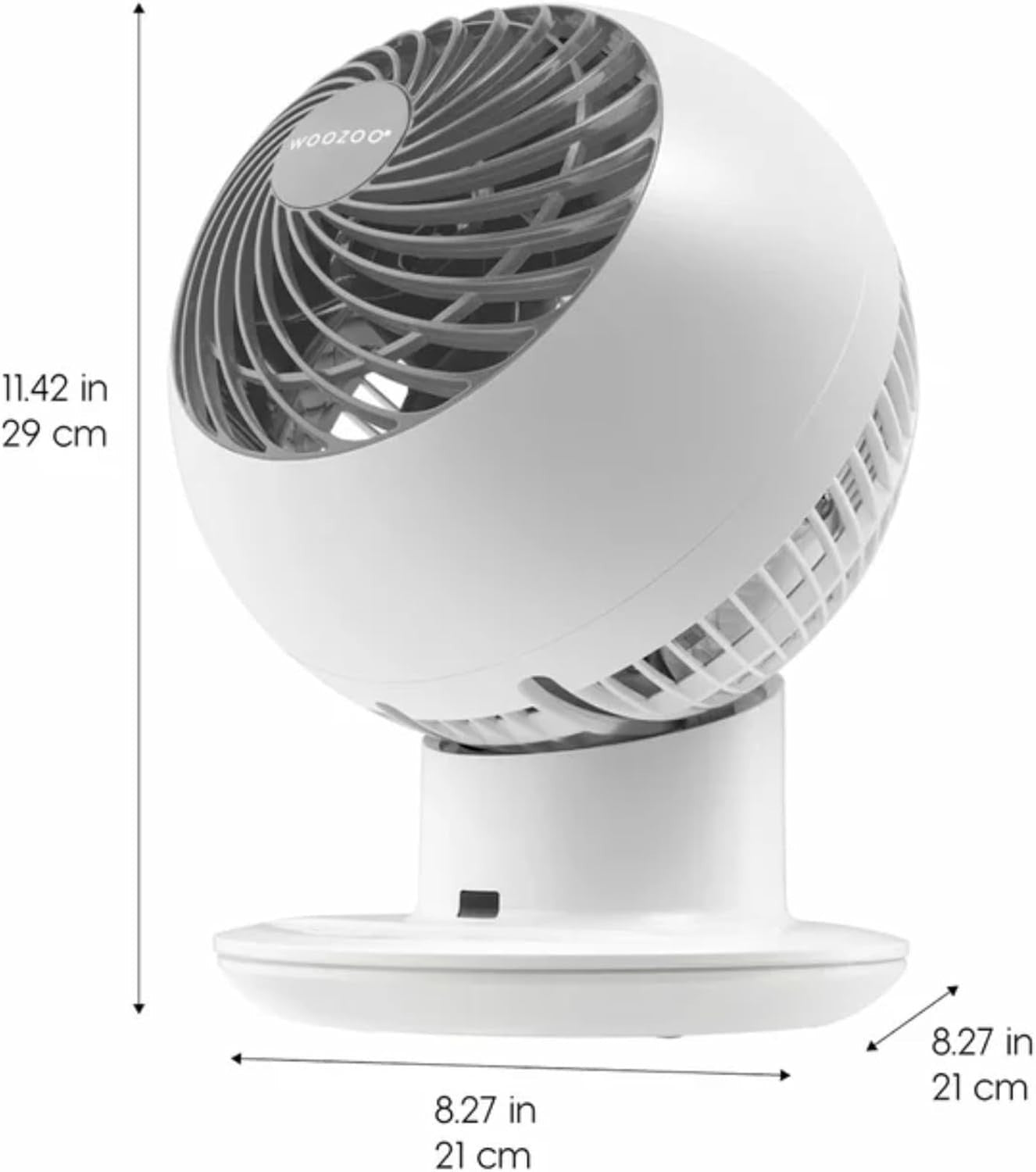 Globe Air Circulator Table Fan – Quiet Breeze Smart 5 Speeds Remote Oscillating