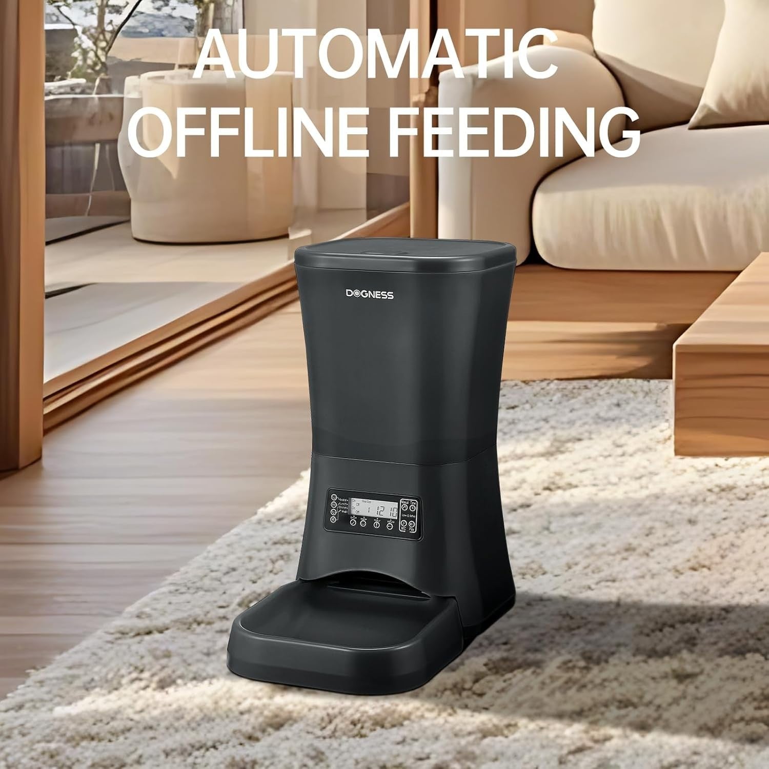 9L Automatic Dog Feeder Large Capacity Timer Food Dispenser Control
