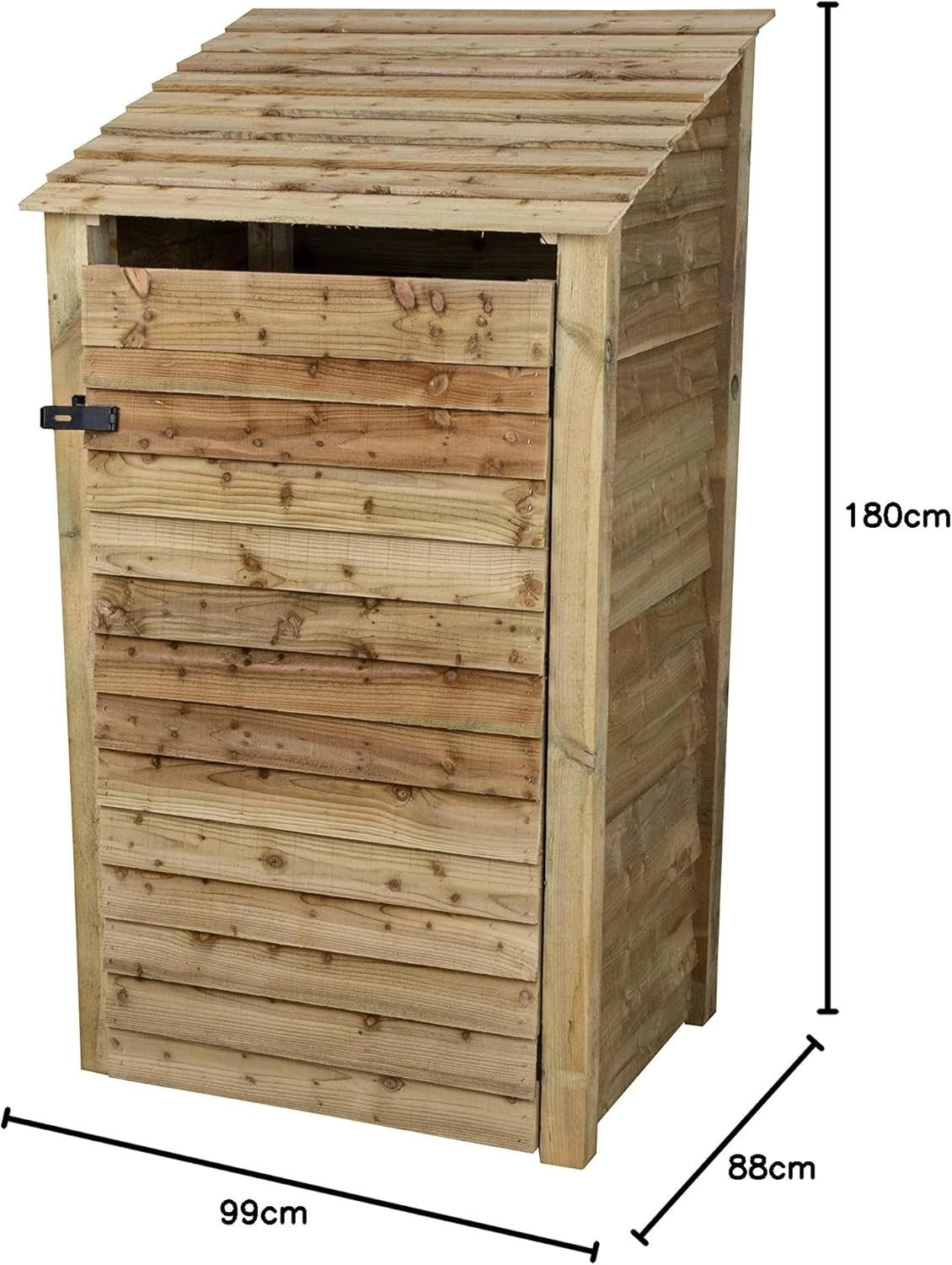 Wooden Garden Tool Shed 99x88x180cm Outdoor Storage Store with Raised Base