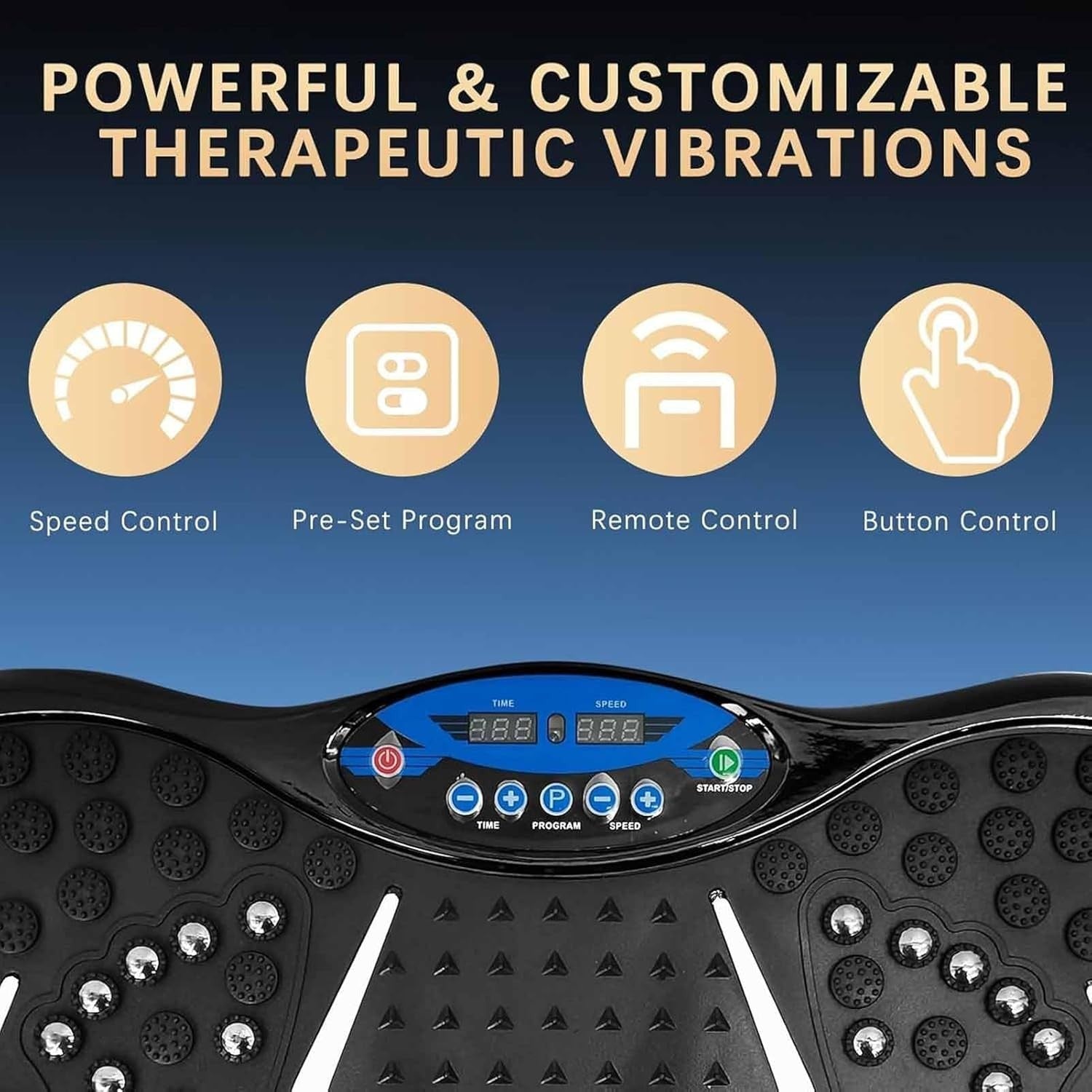Vibration Plate Exercise Machine 99 Speeds Weight Loss Lymphatic Drainage