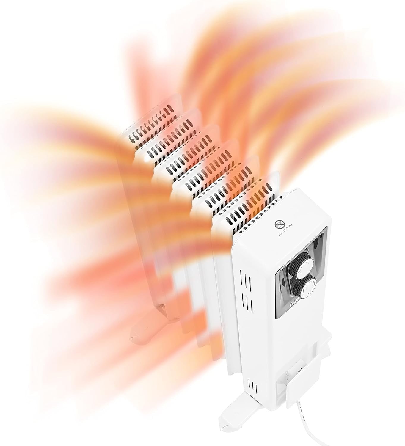 1.5KW Oil-Free Column Radiator Electric Heater Portable Thermostat