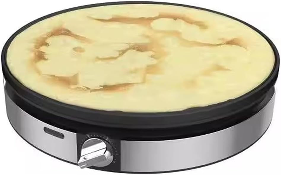 Electric Crepe Maker 1100W Nonstick Grill Plate – Thermostatic Temp Control