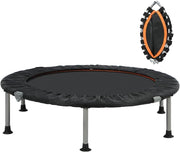 40in Foldable Fitness Trampoline Silent Indoor Rebounder 150KG