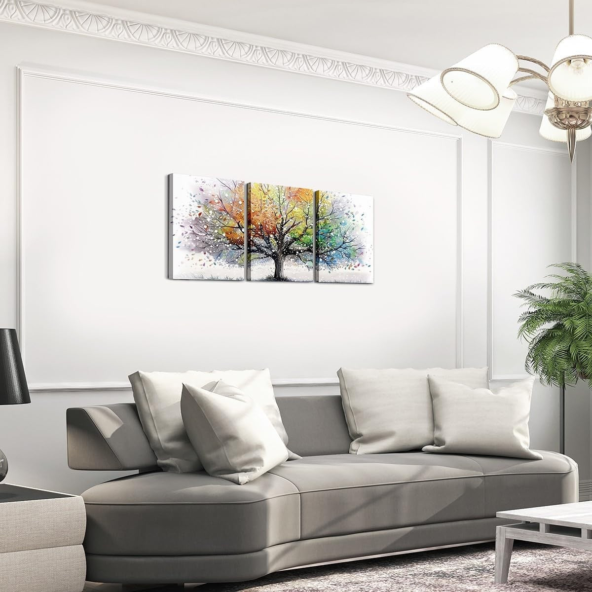 Tree of Life Canvas Wall Art 3 Piece 40x30cm Framed Set