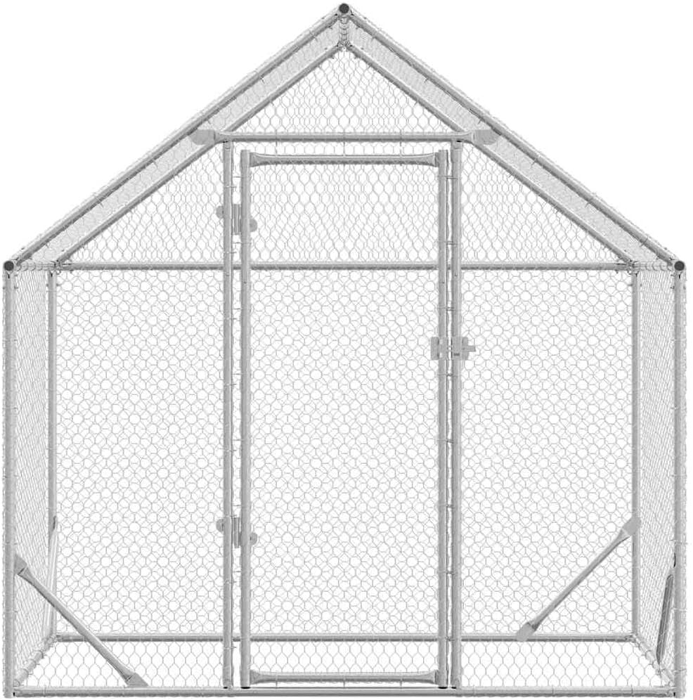 Galvanised Steel Chicken Cage 170x100x177cm Run