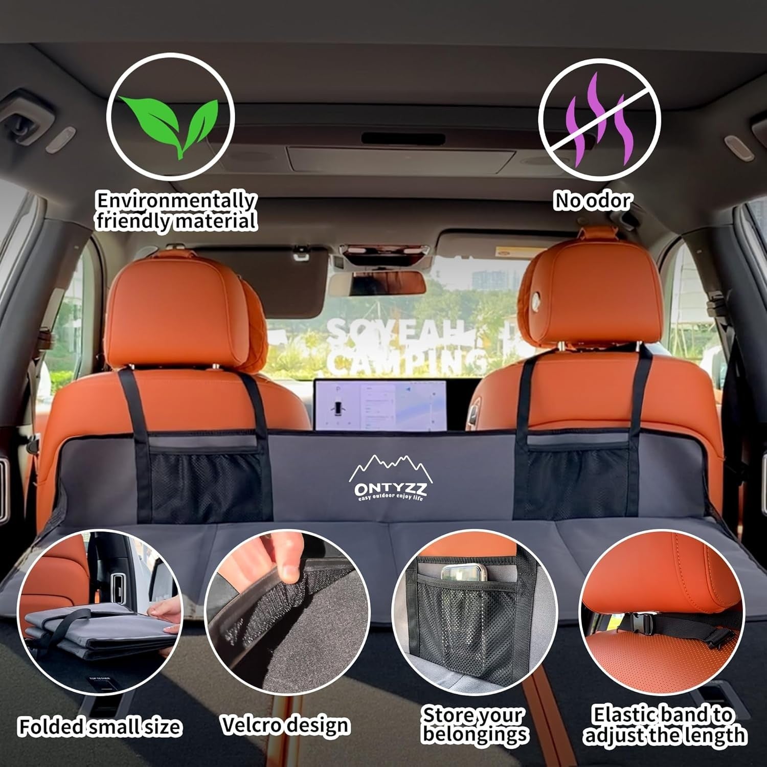 Foldable Car Mattress SUV Back Seat Extender Portable Sleeping Pad