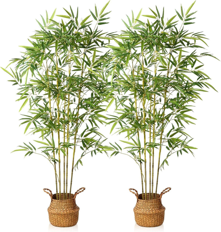 160cm Bamboo Artificial Plants in Pot Tall Faux Greenery Tree Home Decor 2 Pack