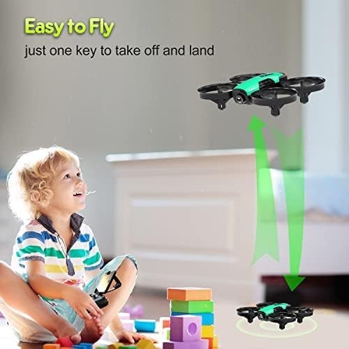 Mini Kids Drone with Adjustable Camera, Easy Fly, 2 Batteries & Crash Guard