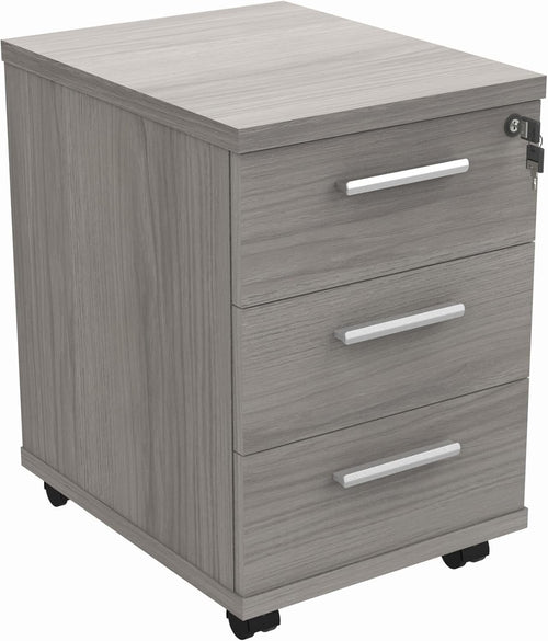 Heavy Duty Lockable 3 Drawer Mobile Office Storage Cabinet with Wheels