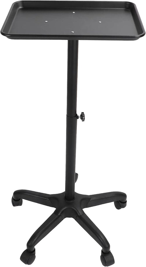 Salon Tray Cart with Wheels Adjustable Height Tattoo Beauty Trolley Stand