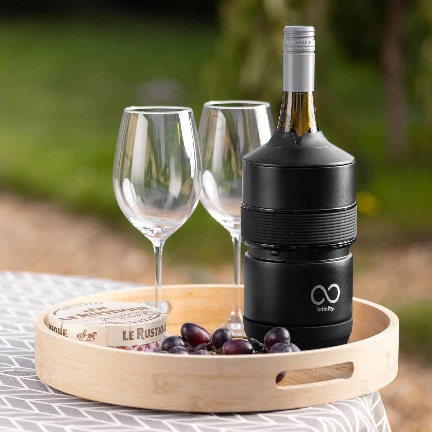 Wine Bottle Cooler Adjustable Vacuum Insulated Sleeve Chill Holder