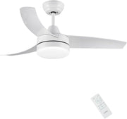 CJOY 42" Ceiling Fan with Light, 6 Speeds, Dimmable LED, Remote Control