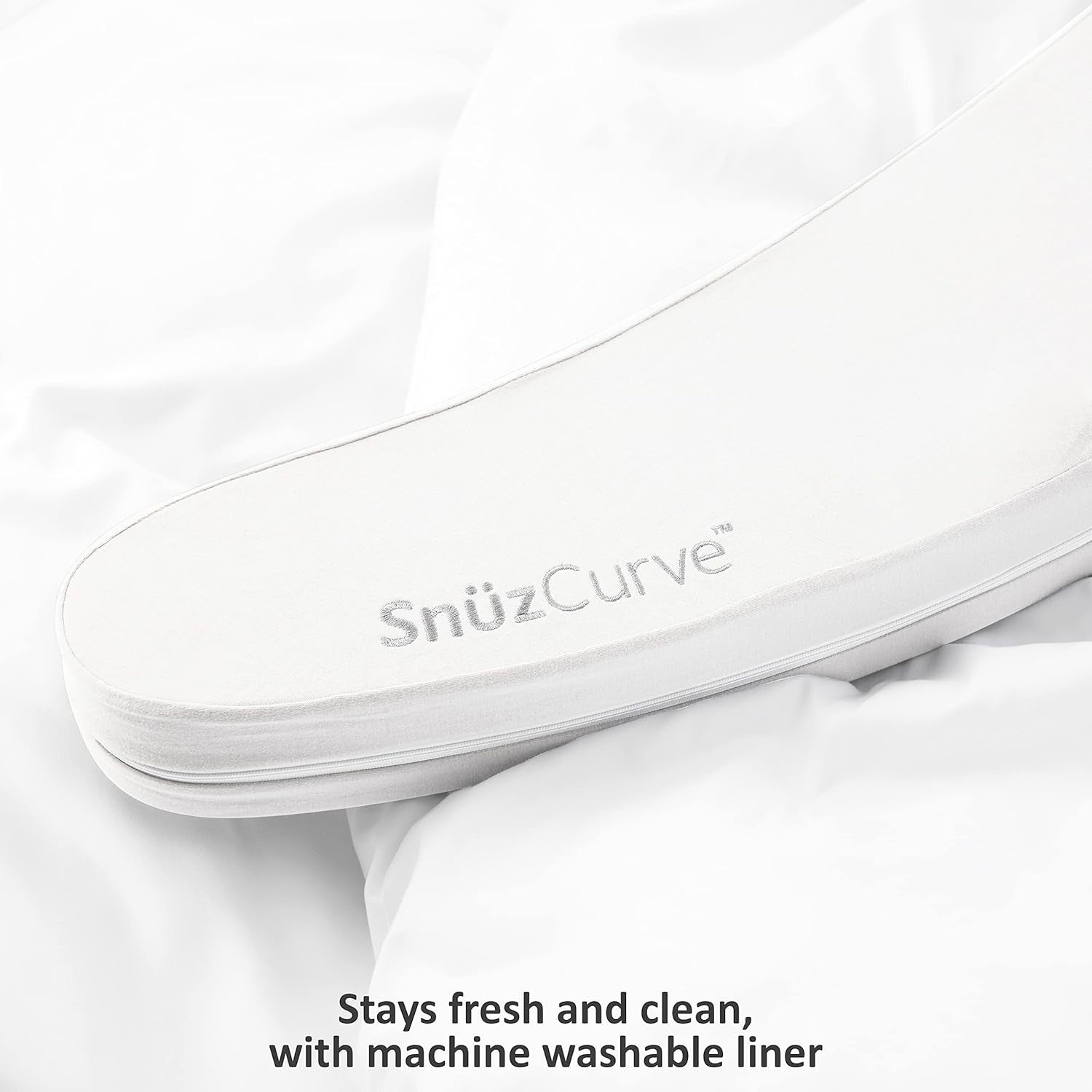Pregnancy Pillow Curved Body Support Full Length Side Sleeper Washable