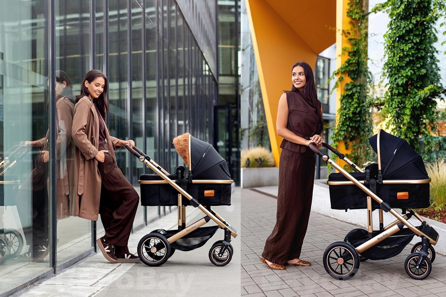 3 in 1 Baby Travel System Pram Pushchair Car Seat From Birth to 22kg