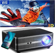 Full HD 1080P Android Projector 30000 Lumens WiFi Bluetooth 300"
