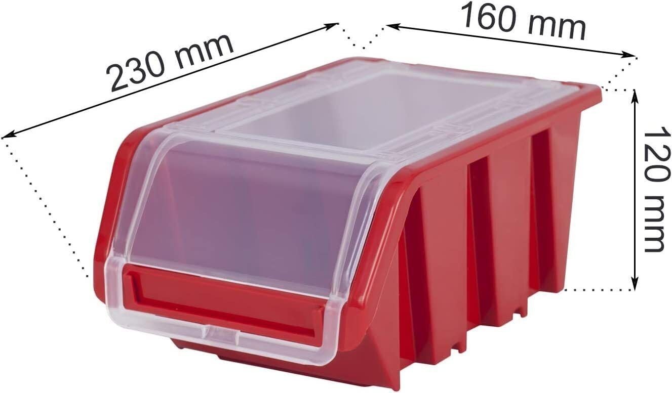 Wall Mounted Garage Peg Board Tool Storage Bin Organizer Rack