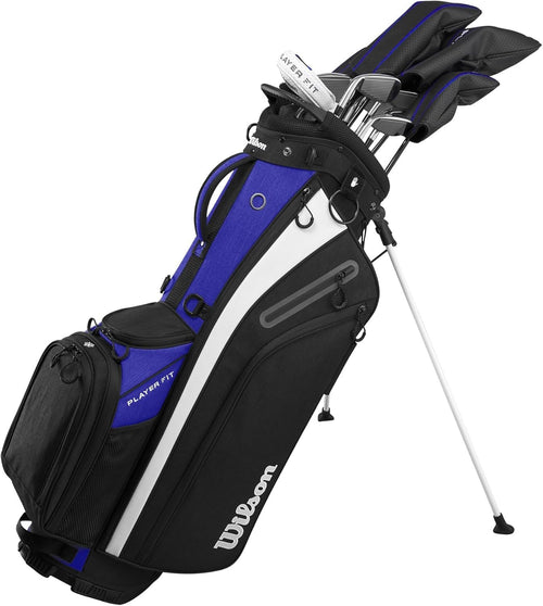 Mens Complete Golf Club Set Right Hand Regular Steel Shafts Stand Bag