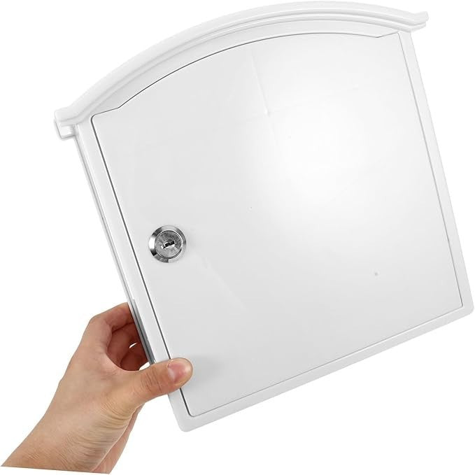 Lockable Wall Mounted Mailbox for Outdoor Use – Secure, Space-Saving Design