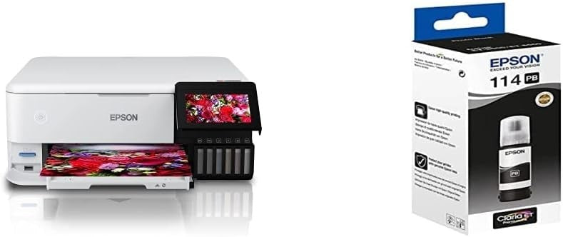 White A4 Wi-Fi Photo Ink Tank Printer with 2 Years Ink & Photo Black