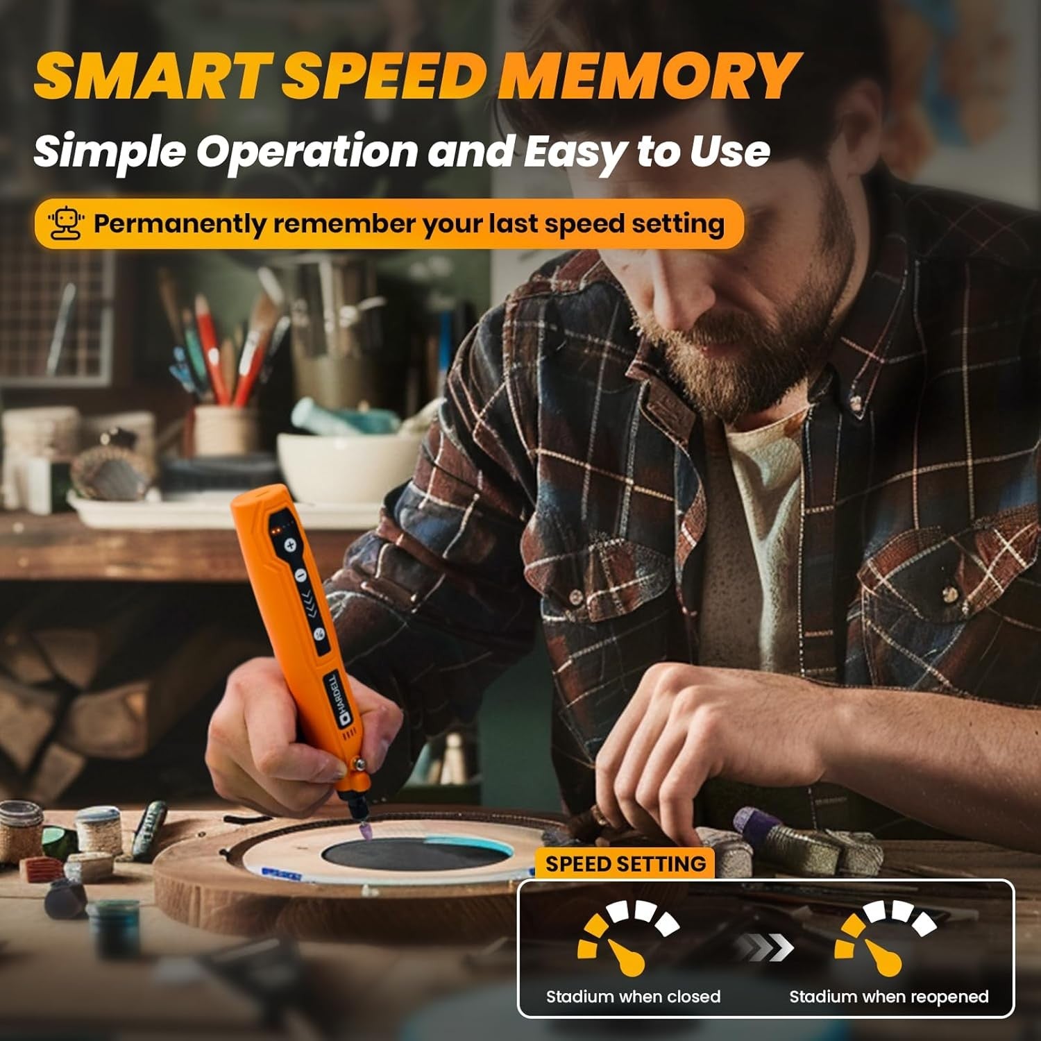 Mini Cordless Rotary Tool Kit 5 Speed USB Engraving Pen DIY Craft Set