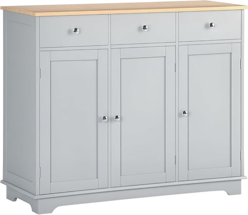 Modern Sideboard Buffet Cabinet with Storage, Drawers & Adjustable Shelves