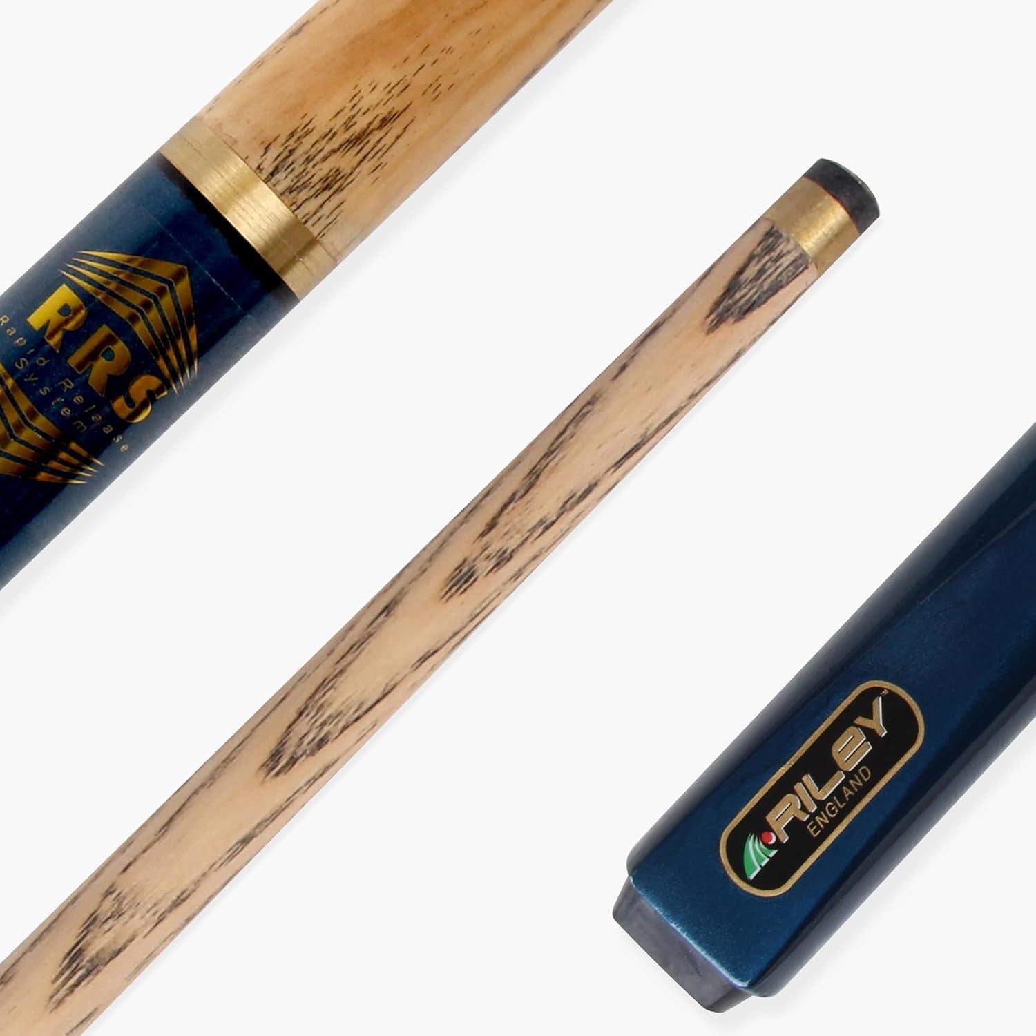 57in 2 Piece Snooker Pool Cue Ash Shaft 9.5mm Tip Hard Case