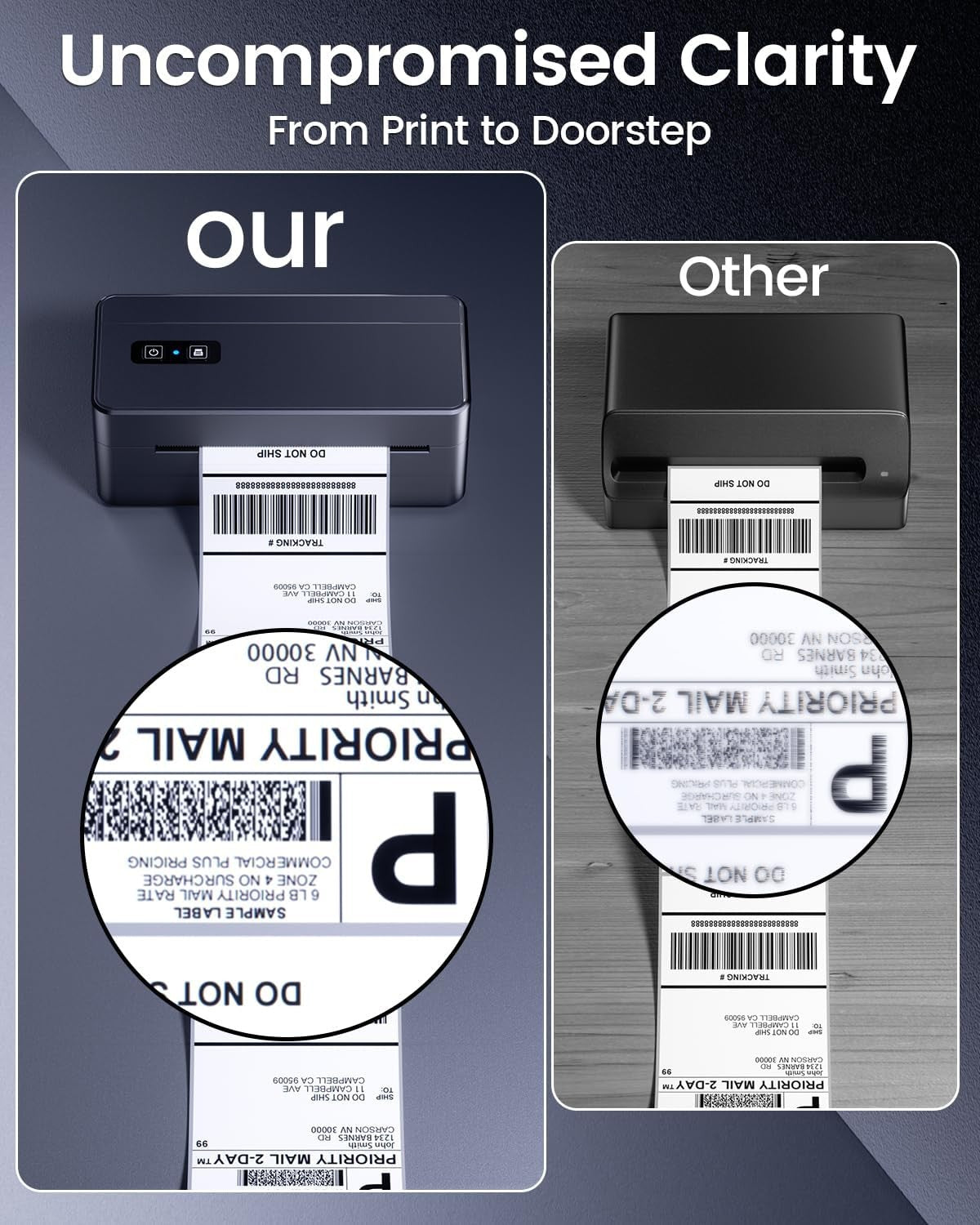 Bluetooth Thermal Shipping Printer 4x6 USB Postage