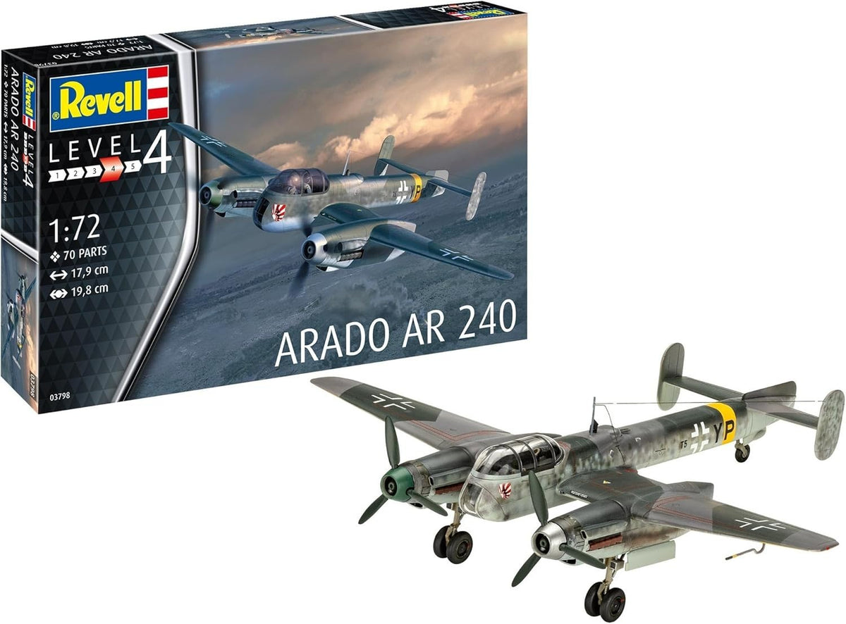 1:72 Arado AR 240 WWII Recon Bomber Model Kit – High Detail Aircraft Build