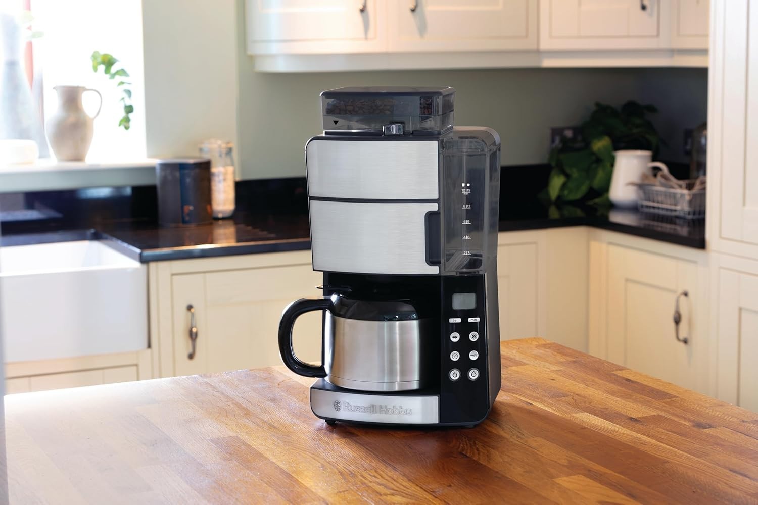 Grind & Brew Coffee Maker 10 Cup 1.25L Thermal Carafe 3 Grind Levels