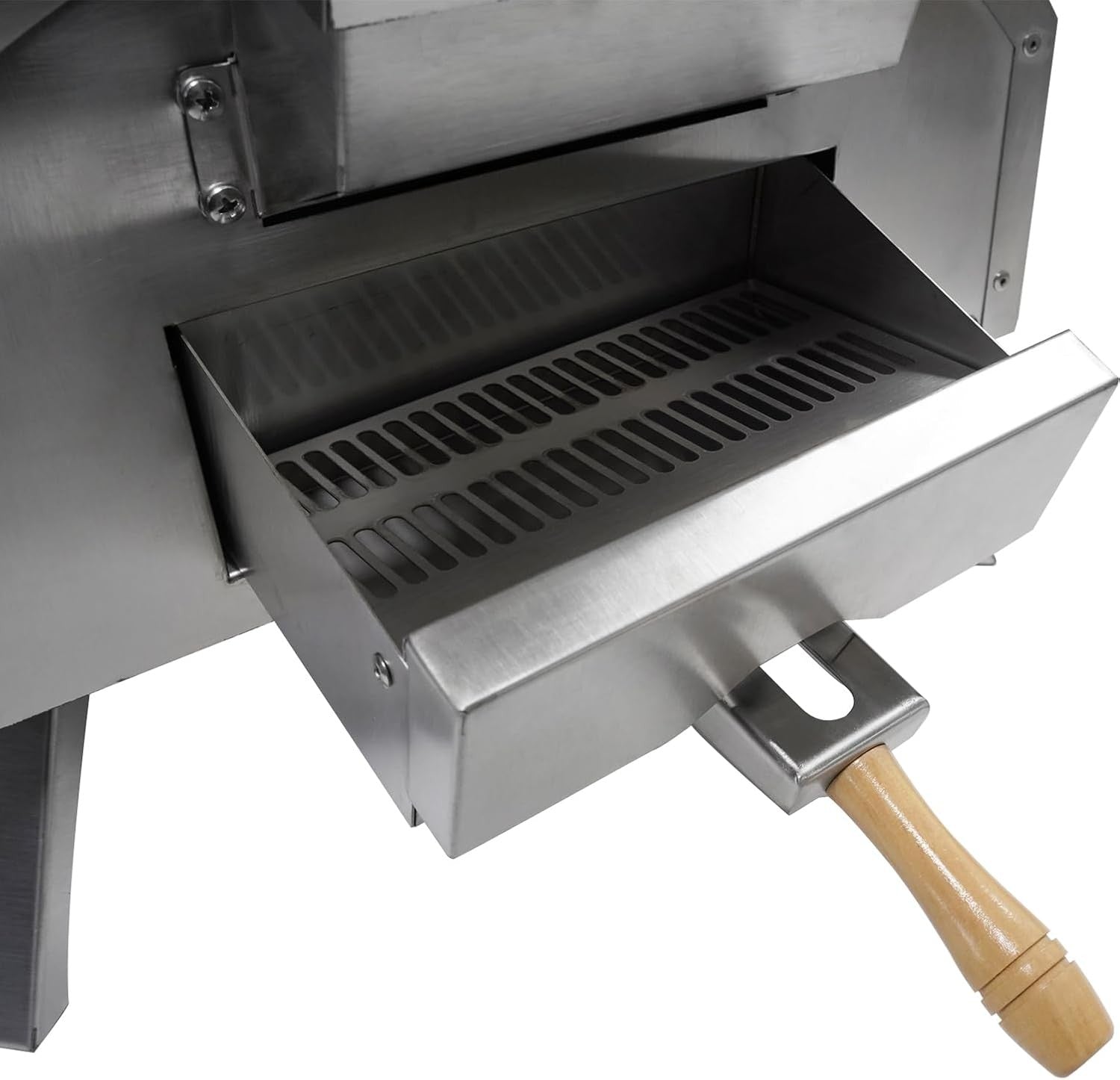 Stainless Steel Wood Fired Pizza Oven | Outdoor Portable Oven w/ Peel, Stone
