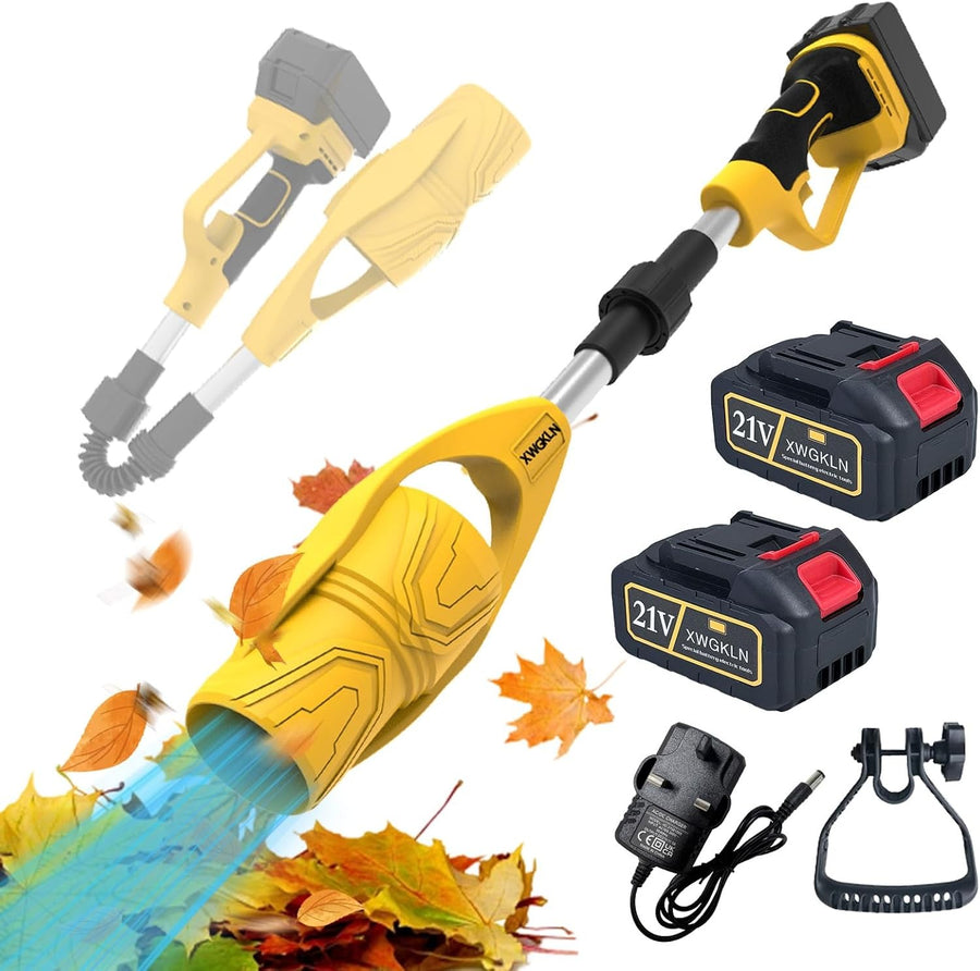 Cordless Leaf Blower 21V Dual Battery Lightweight Electric Garden