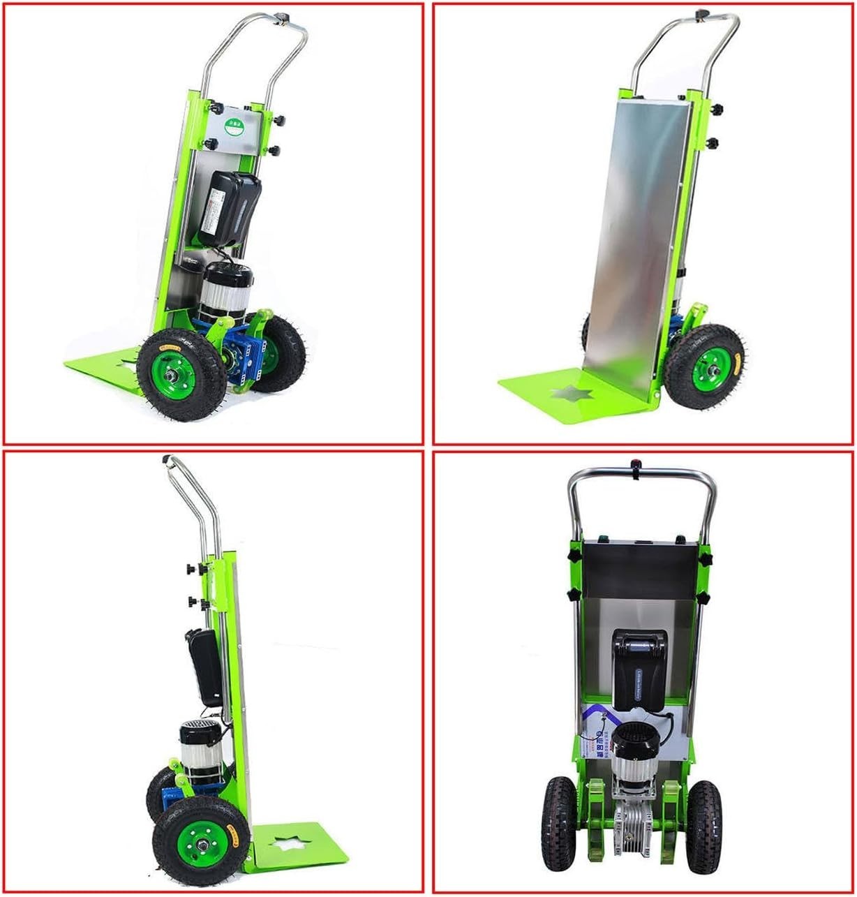 Electric Stair Climber Hand Truck 800W Foldable 220kg Load w/ 48V Battery