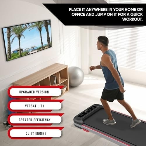 Walden Sports 2-in-1 Under Desk Treadmill 1-6km/h Remote LCD Display