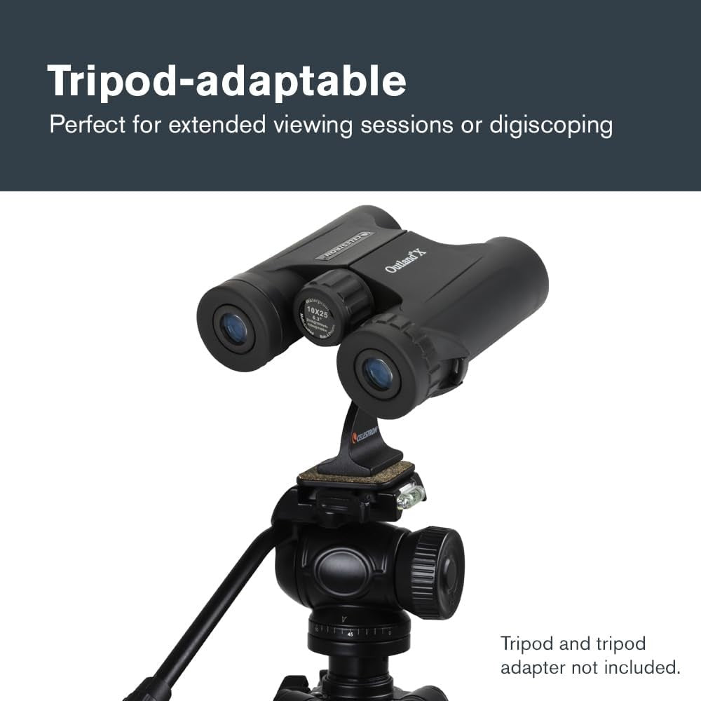 10x25 Compact Binoculars Waterproof Fogproof HD Optics Lightweight Travel Use