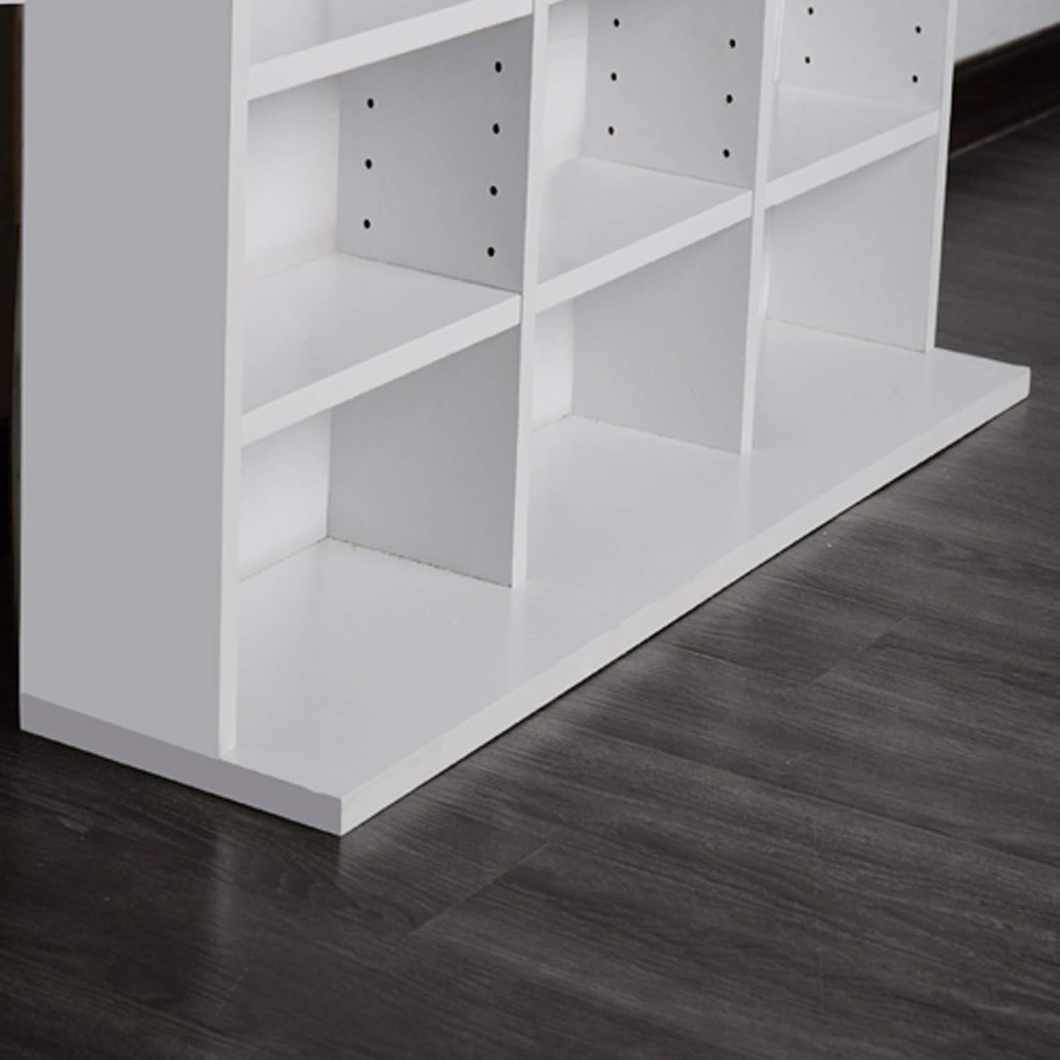 CD DVD Storage Shelf Rack 1116 CD 528 DVD Adjustable Media Bookcase