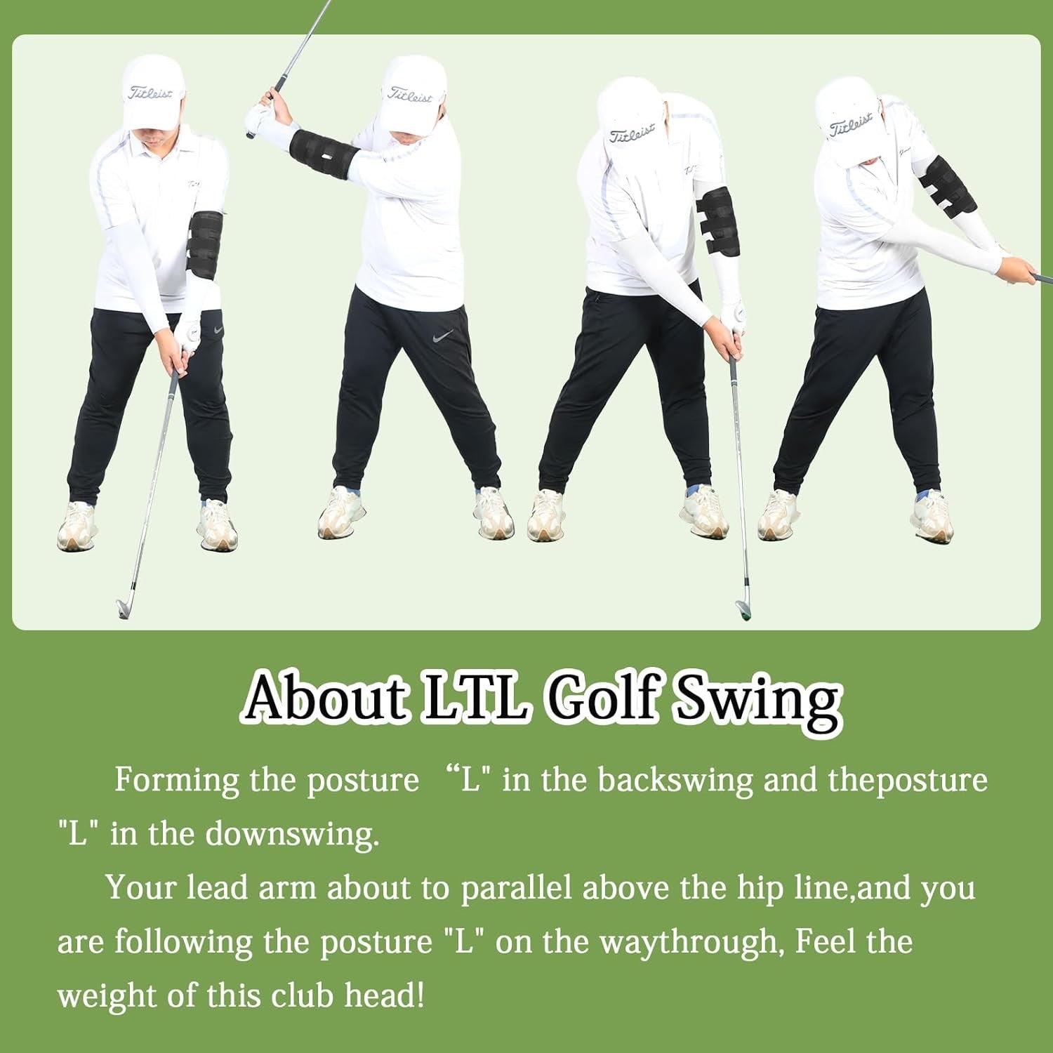 Golf Swing Training Aid Elbow Brace Straight Arm Posture Corrector