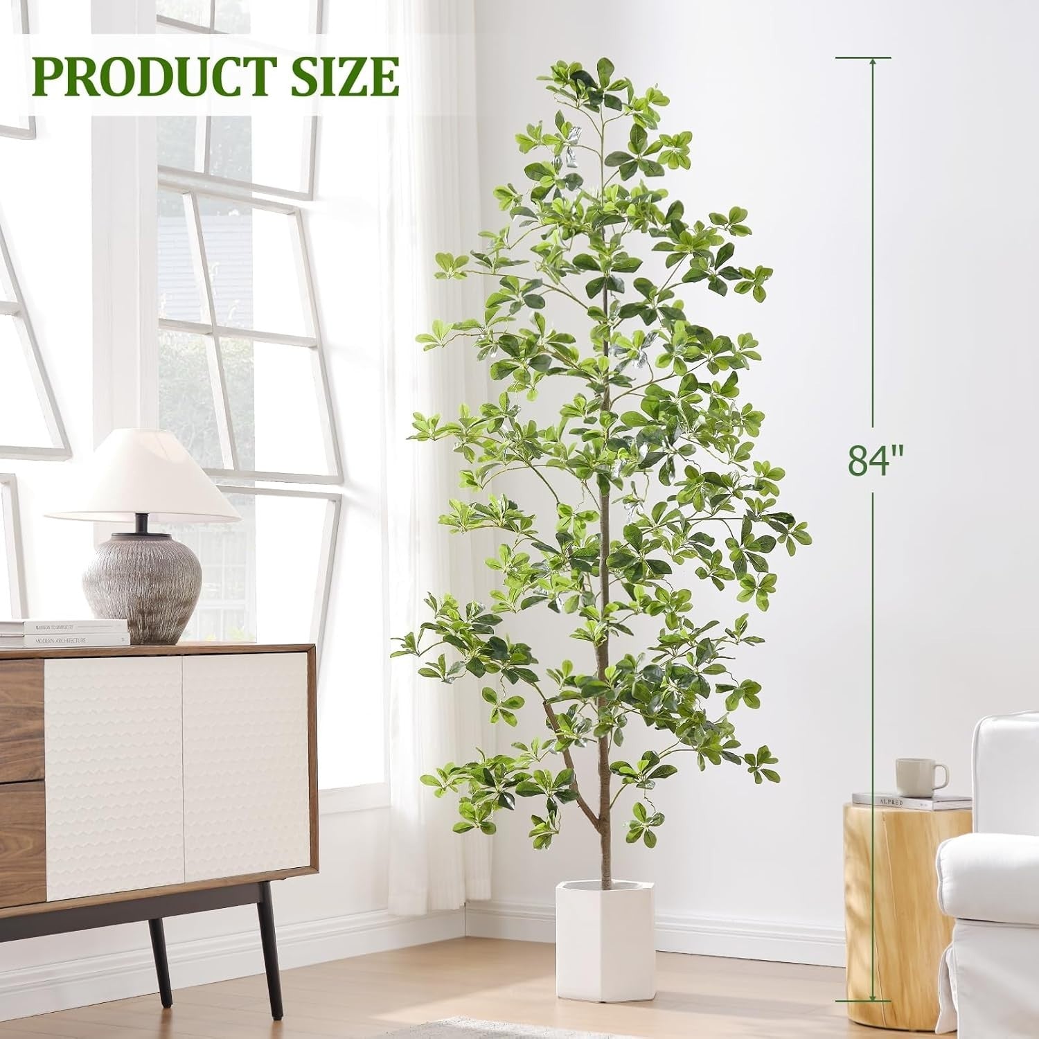 Artificial Olive Tree 210cm 7ft Lifelike Indoor Tall Potted Faux Greenery Decor