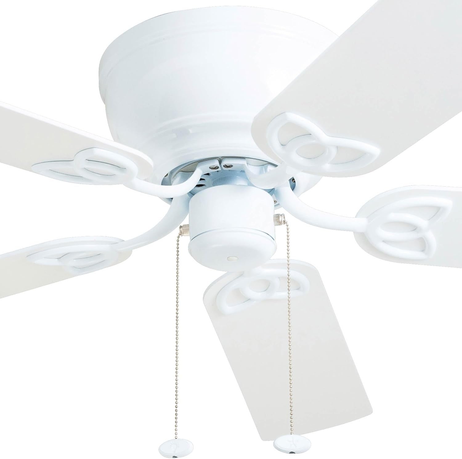 Prominence Home Benton 52" Ceiling Fan, 5 Blades, Remote, Quiet Motor, White