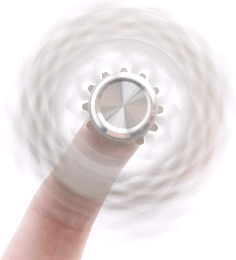 9 Gear Metal Fidget Spinner High Speed Focus Toy Brass Steel Bearing