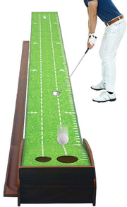 Indoor Putting Green Golf Mat Automatic Ball Return Training Practice