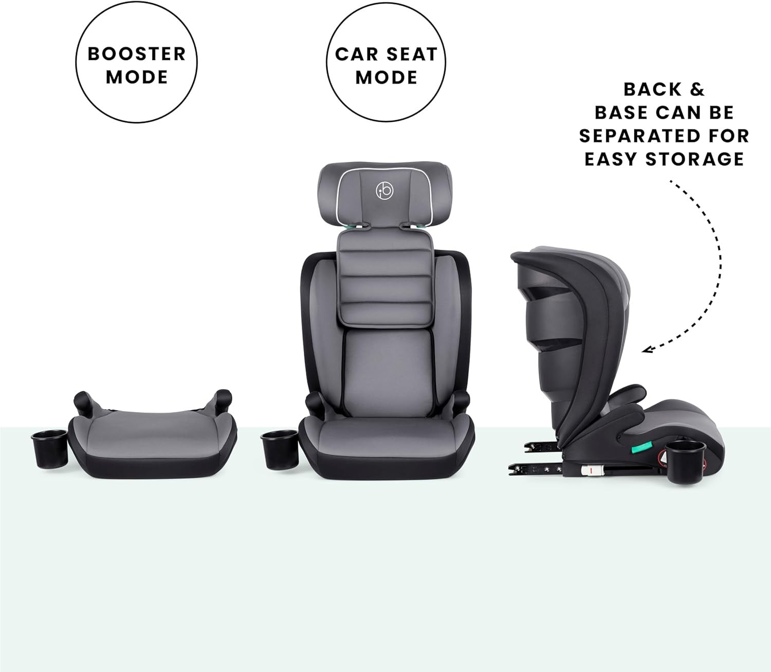 i-Size ISOFIX High Back Booster Seat 100–150cm Group 2/3 Kids Car Seat