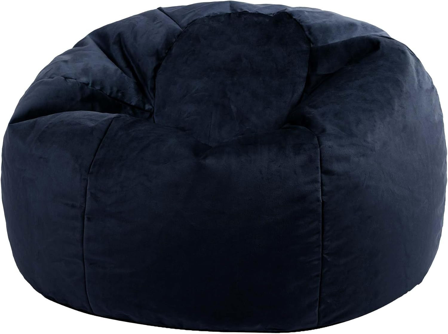 Large Velvet Bean Bag Chair Adults Kids Gaming Sofa Seat Midnight Blue