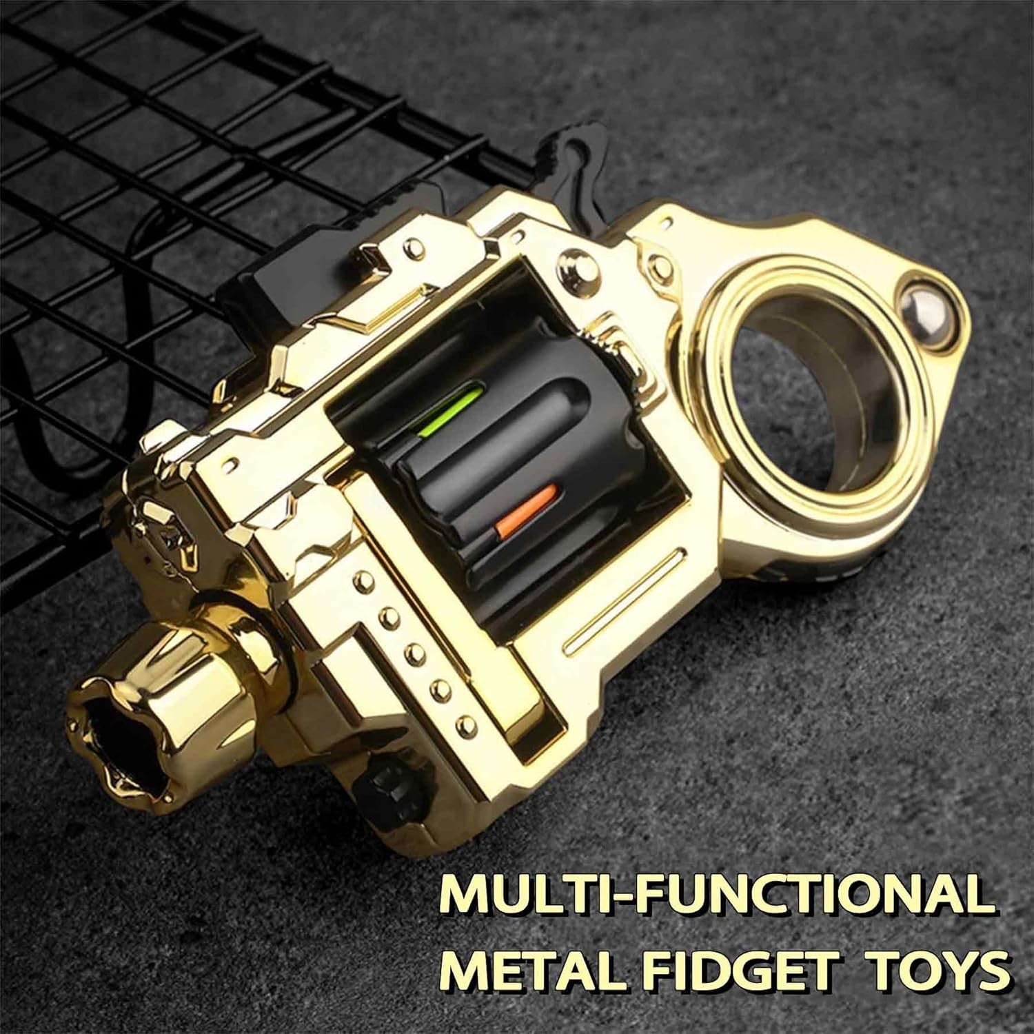 Metal EDC Fidget Blaster Silent Slider Clicker Stress Relief Toy