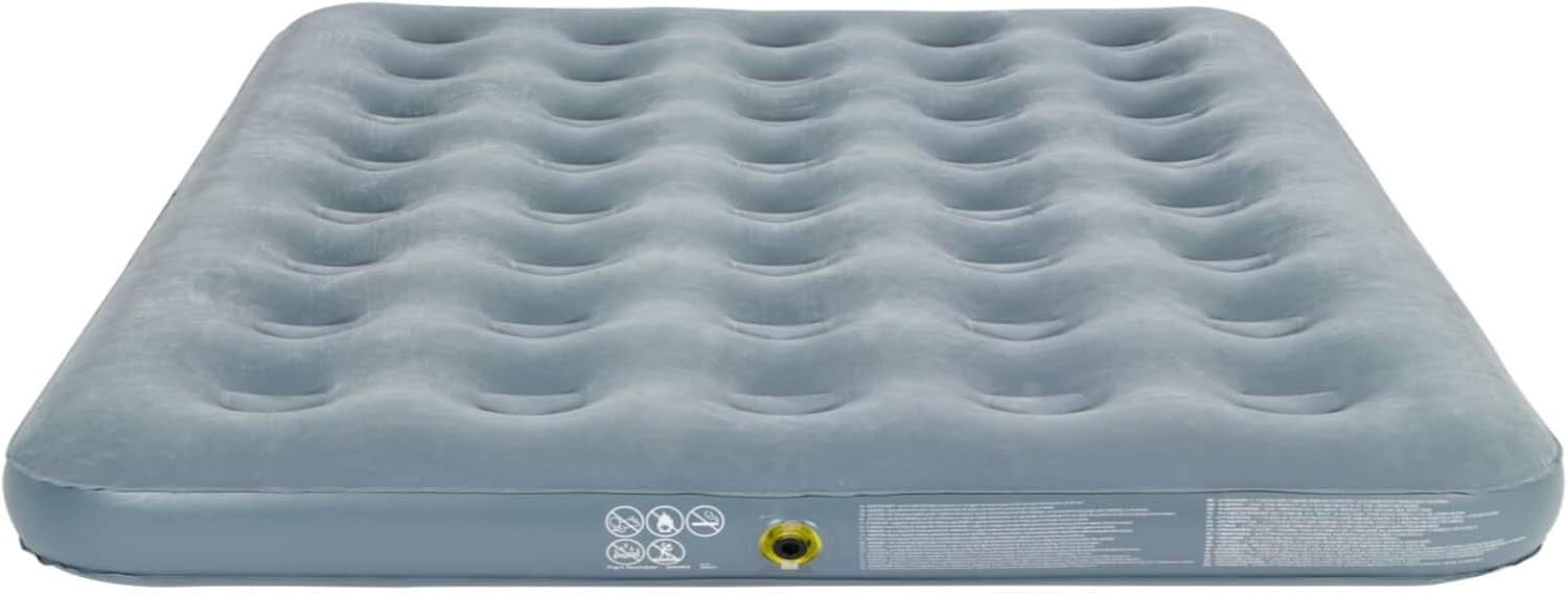 Double Air Mattress Camping Bed Foldable PVC Air Bed with Pillow